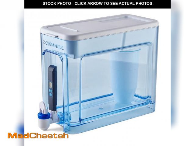 Lot 74-11559497 - ZeroWater 32-Cup Ready-Read 5-Stage Water Filter Pitcher Dispenser with 5-Stage 0 TDS Zero Water Fil...