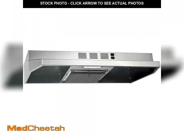 Lot 74-12424568 - AKDY 30-in Stainless Steel Under Cabinet Range Hood with Charcoal Filter - UNUSED