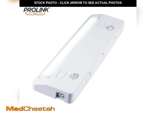 Lot 74-13050343 - ULTRA PROGRADE ProLink Hardwired 12 in. LED White Under Cabinet Light, Linkable, 3 Color Temperature...