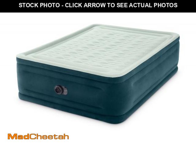 Lot 74-12421393 - Intex 24" Queen Dream Lux Pillow Top Dura-Beam Airbed Mattress with Built-in Pump - USED