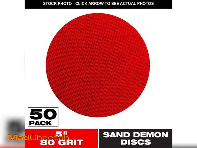 Lot 74-14602742 - DIABLO 5 in. 80-Grit Sand Demon Disc with Free Application Pad (50-Pack) DND050080H60P - UNUSED