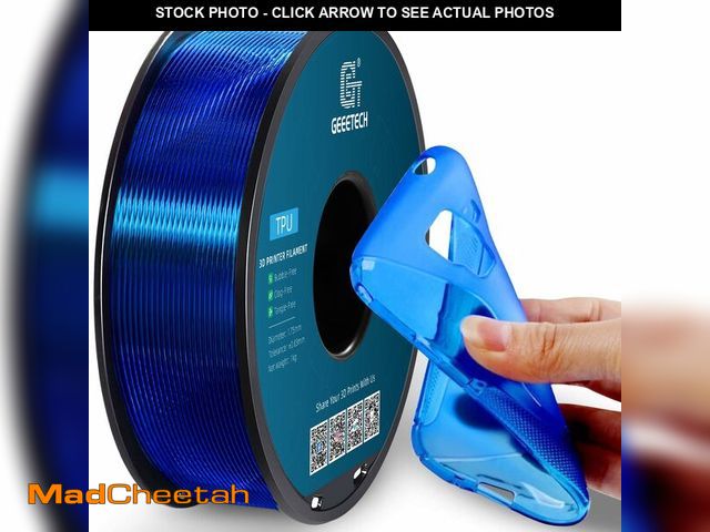 Lot 74-14476059 - Geeetech TPU Filament 1.75mm, Shore 95A Flexible 3D Printer Filament with High Elasticity, 1KG (2.2l...