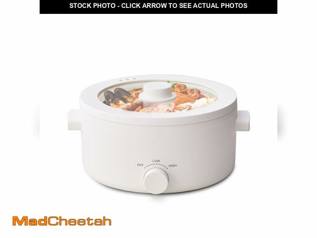 Lot 74-14062969 - Olayks Hot Pot Electric, 3L Portable Electric Pot with Ceramic Non-stick Coating, Dual Power Multi-f...