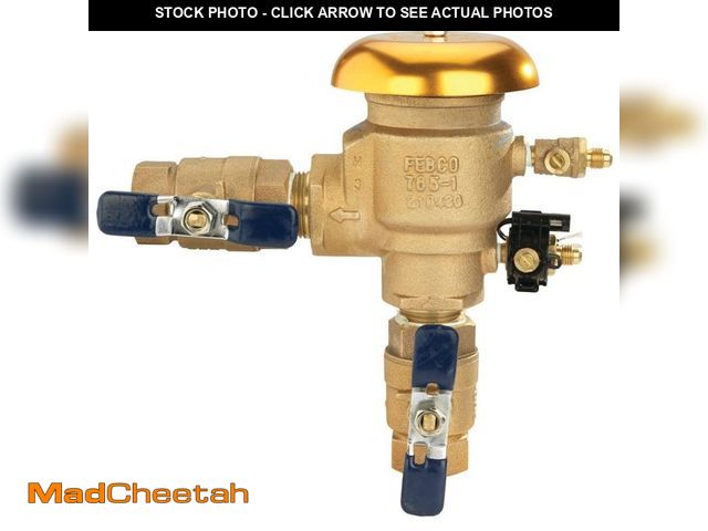 Lot 74-13225263 - Febco 1 in. Bronze Pressure Vacuum Breaker Backflow Preventer with Quarter Turn Shutoff and Tee Hand...