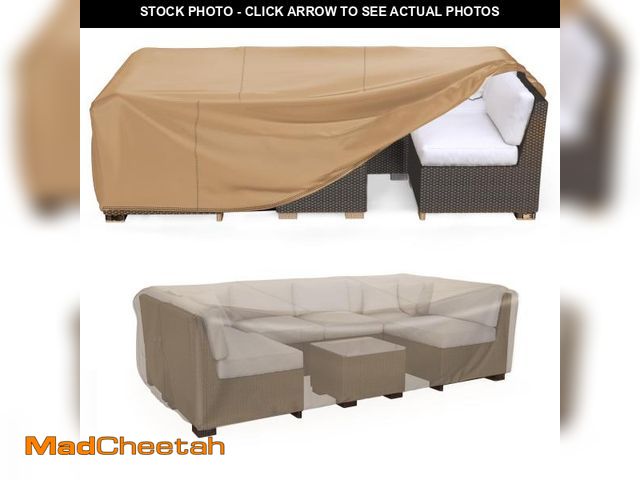 Lot 74-12126942 - Mrrihand Heavy Duty Patio Furniture Covers, Outdoor Furniture Covers Waterproof Sectional Sofa Set, ...