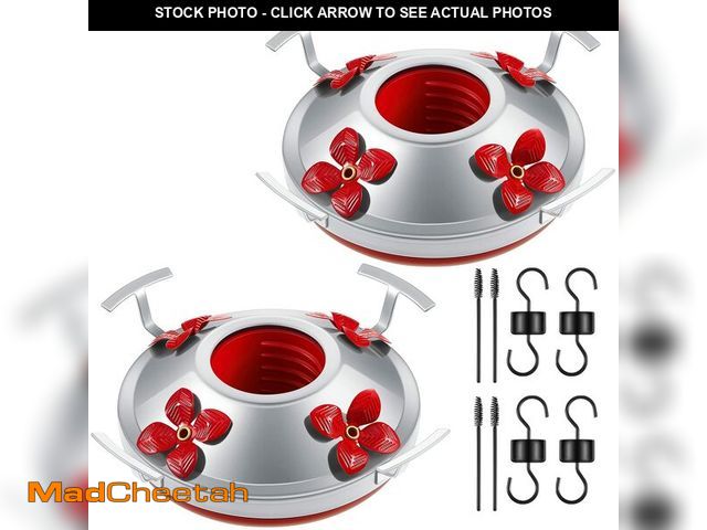 Lot 74-14148626 - Hummingbird Feeder Bottom Base Replacement Parts Set Plastic Outdoors Hummingbird Feeder Bottom Moat...