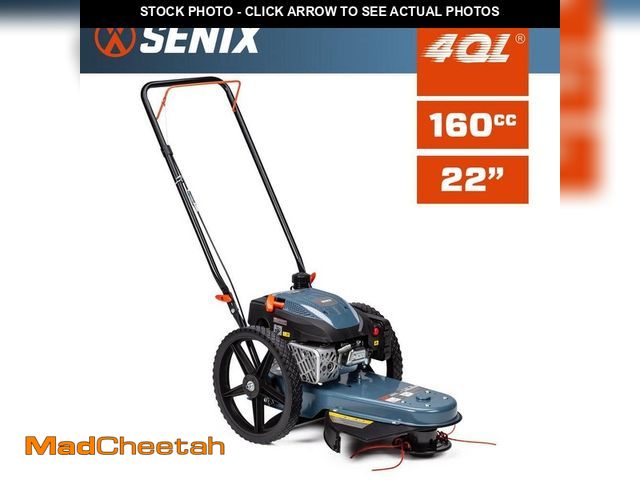 Lot 74-14223485 - *DIRTY* Senix 22 in. 160cc 4-Cycle Gas Powered High Wheel String Trimmer *DIRTY*  - USED