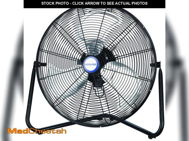 Lot 74-14113397 - Edendirect 18 in. Black 3-Speed High Velocity Heavy Duty Metal Industrial Floor Fans Oscillating Qui...