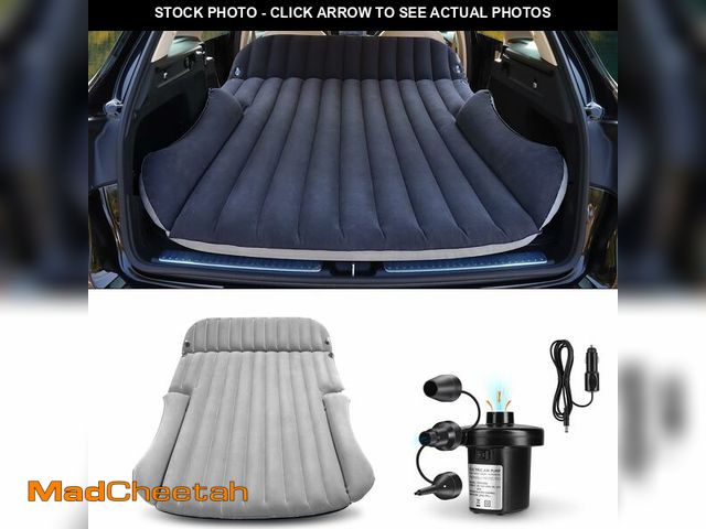 Lot 74-12601471 - Ciremiv SUV Air Mattress with Double-Sided-Thick Flocked/Car Mattress with Pump &amp; Built-in Pillo...
