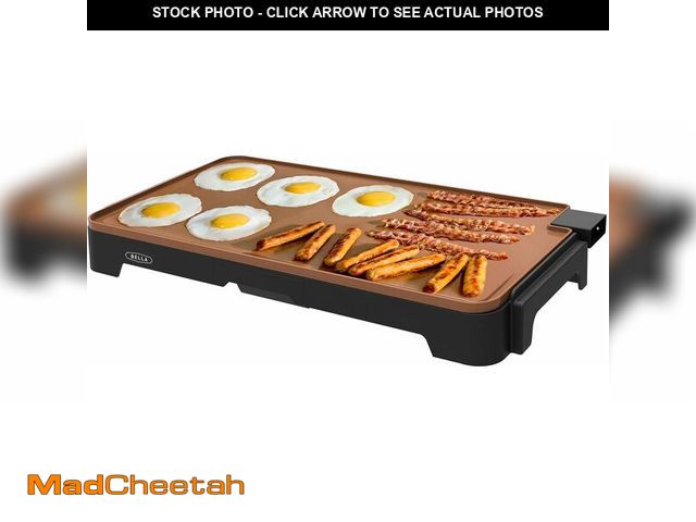 Lot 74-13709244 - bella XL Electric Ceramic Titanium Griddle, Make 15 Eggs At Once, Healthy-Eco Non-stick Coating, Has...