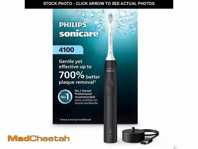 Lot 74-12976509 - Philips Sonicare 4100 Rechargeable Electric Toothbrush, with Pressure Sensor, 2 Intensity Settings, ...