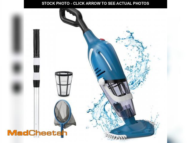 Lot 74-12511954 - Cordless Pool Vacuum Cleaner, Handheld Pool Vacuum with 80-Minute Runtime for Above &amp; In-Ground ...