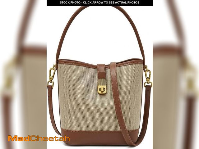 Lot 74-12326418 - FOXLOVER Small Bucket Bag For Women Fashion Simplicity Crossbody Handbag Designer Shoulder Purse (Wh...