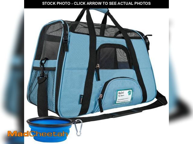 Lot 74-14430436 - PetAmi Airline Approved Pet Carrier for Cats &amp; Small Dogs, Soft Sided TSA Travel Carrier Bag wit...