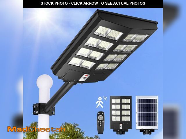 Lot 74-13066764 - SZPOWER 320000LM Solar Street Lights Outdoor, 3200W Solar Lights for Outside, Waterproof IP66 for Ou...