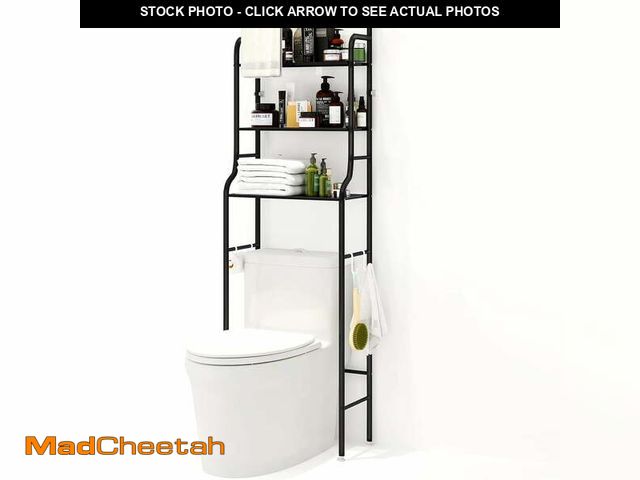 Lot 74-12549845 - SUSUZI Over The Toilet Storage Shelf 3-Tier Bathroom Organizer Rack Metal Bath Shelves Space Saver F...