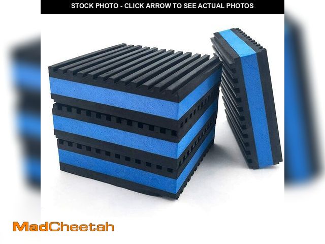 Lot 74-13962497 - LBG Products Rubber Anti-Vibration Isolator Pads,Heavy Duty Blue EVA Pad for Air Conditioner,Compres...