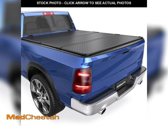 Lot 74-12130354 - KUIPERAUTO Tri-Fold Hard Truck Bed Tonneau Cover Fleetside Compatible with 2009-2018 Dodge Ram 1500/...
