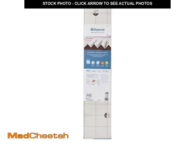 Lot 74-13821312 - Lifeproof 100 sq.ft. Roll 46.8 in. W x 25.7 ft. L x 1.5 mm T Underlayment for Laminate, Engineered H...