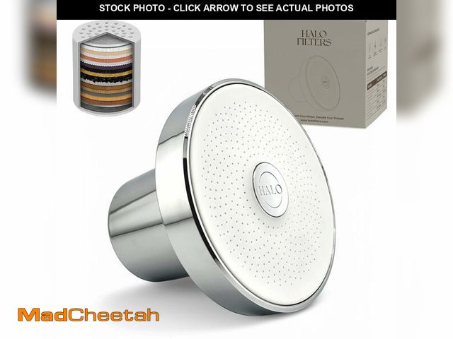 Lot 74-14060083 - Halo Filters Filtered Shower Head - High Pressure Showerhead Filter for Hard Water, Enhances Hair &a...