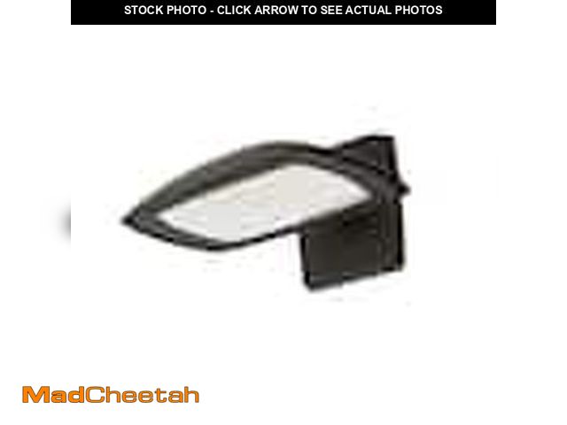 Lot 74-12745566 - Commercial Electric 350W Equivalent Integrated LED Bronze Outdoor Residential Wall/Flood Light, 5000...