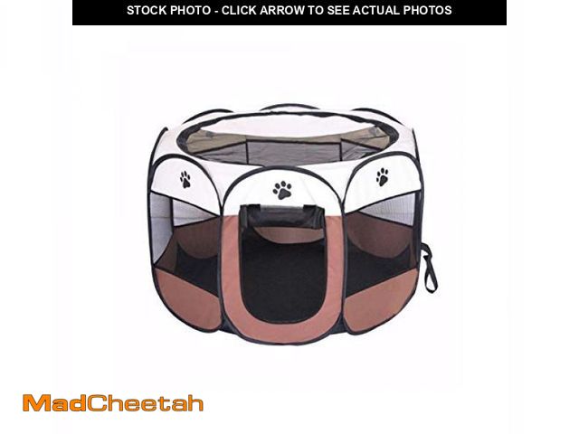 Lot 74-12508164 - BODISEINT Portable Pet Playpen, Dog Playpen Foldable Pet Exercise Pen Tents Dog Kennel House Playgro...