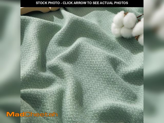 Lot 74-11547088 - Bedsure 100% Cotton Blanket Twin XL Size for Bed - Breathable and Lightweight, Soft Cozy Textured He...