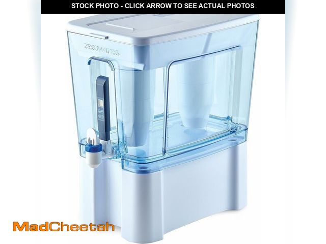 Lot 74-14068481 - ZeroWater 52-Cup Ready-Read 5-Stage Water Filter Pitcher Dispenser with Five Stage 0 TDS Zero Water ...
