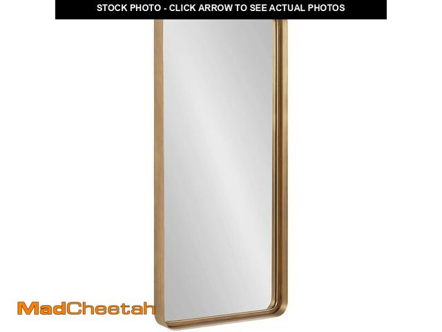 Lot 74-12851034 - Kate and Laurel Armenta Modern Soft Rectangle Metal Framed Mirror - UNUSED