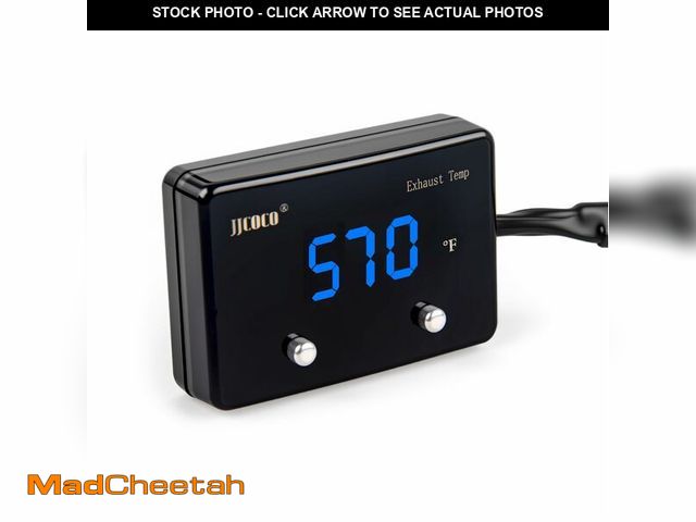 Lot 74-14149040 - JJCOCO Exhaust Gas Temperature EGT Gauge 1832 Ã¢ââ° Pyrometer Kit - LED Digital Display with EGT ...
