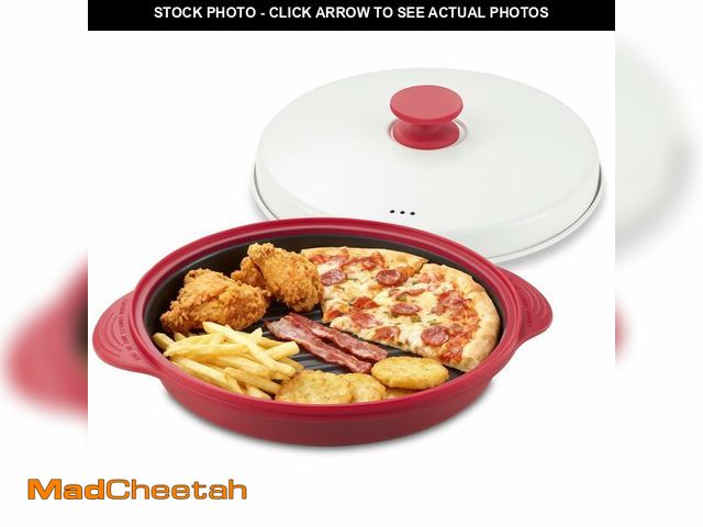 Lot 74-14299705 - Mico Dingker Microwave Grill Pan with Lid Ã¢â¬â Multi-Use Griddle &amp; Crisper Tray for Browning...