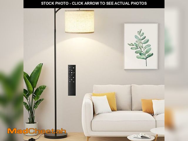 Lot 74-13039680 - Ambimall 60" Floor Lamp with Remote Control and Stepless Dimmable Bulb, Colors Temperature &amp; Bri...