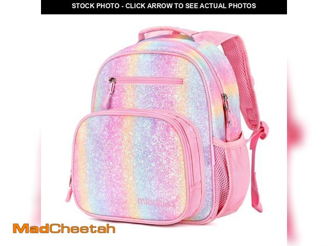Lot 74-12439405 - mibasies Toddler Backpack for Girls 2-4: Glitter Kids Backpacks for Girls - Preschool Kindergarten B...
