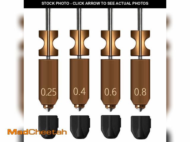 Lot 74-13620990 - 2.0 Version Integrated Adventurer 5X Nozzle Kit(0.25mm, 0.4mm, 0.6mm,0.8mm) for Flashforge AD5X 3D P...