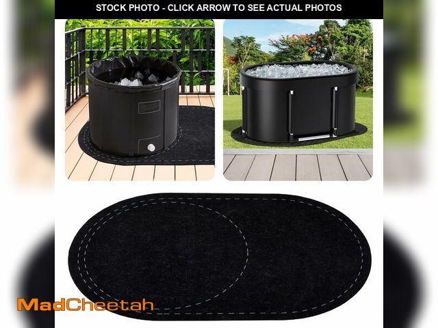 Lot 74-14208069 - Drydiet 63 x 40 Inch Cold Plunge Tub Floor Mat Waterproof Ice Bath Tub Mat Indoor Outdoor Anti-Slip ...