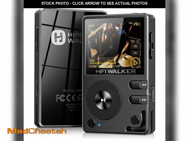 Lot 74-14268115 - HIFI WALKER H2 Hi-Res Bluetooth MP3 Player with 64GB MicroSD Card, Portable Lossless Digital Audio P...