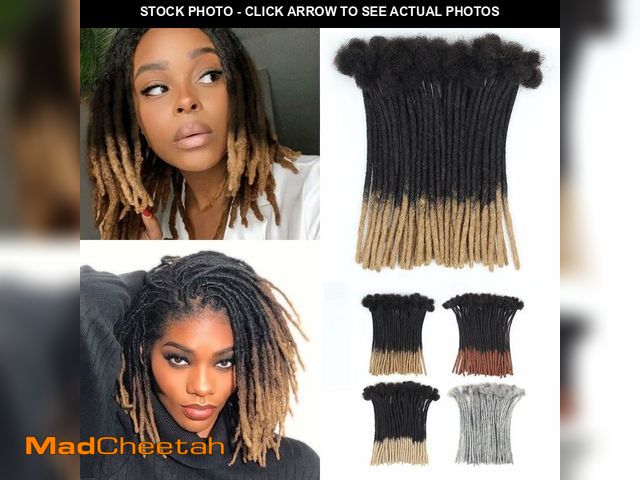 Lot 74-13631438 - Vecago 10 inch 50 Strands Loc Extensions Human Hair, 0.4cm Width 100% Human Hair Dreadlock Extension...