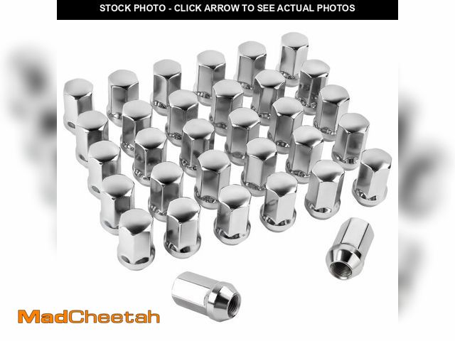 Lot 74-14263312 - 14x1.5 Lug Nuts 32pcs Compatible with 2008-2024 Silverado Sierra 2500 3500 2012-2024 Ram 2500 3500 C...