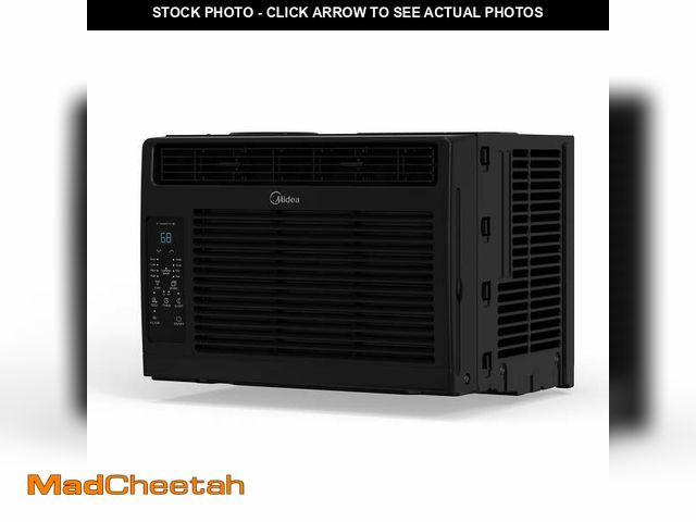 Lot 74-12578994 - Midea 6,000 BTU 115V Window Air Conditioner with Comfort Sense Remote, up to 250 Sq. ft., Black, MAW...