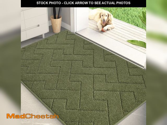 Lot 74-12976843 - PURRUGS Dirt Trapping Door Mat 34" x 59", Non-Slip Machine Washable Entry Rug, Shoe Scraper, Dog Doo...