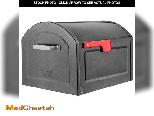 Lot 74-14254348 - Architectural Mailboxes Centennial Pewter, Extra Large, Steel, Post Mount Mailbox - UNUSED