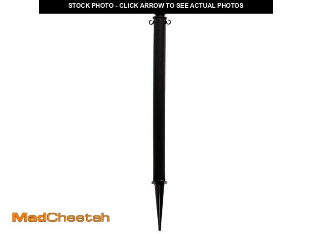 Lot 74-12746667 - Mr. Chain 3 in. Black Heavy-Duty Ground Pole - UNUSED