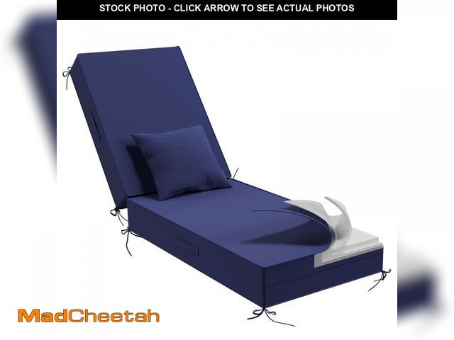 Lot 74-12540532 - AOFEITE Outdoor Water-Resistant Olefin Chaise Lounge Cushions with Pillow, Weather and Fade Resistan...