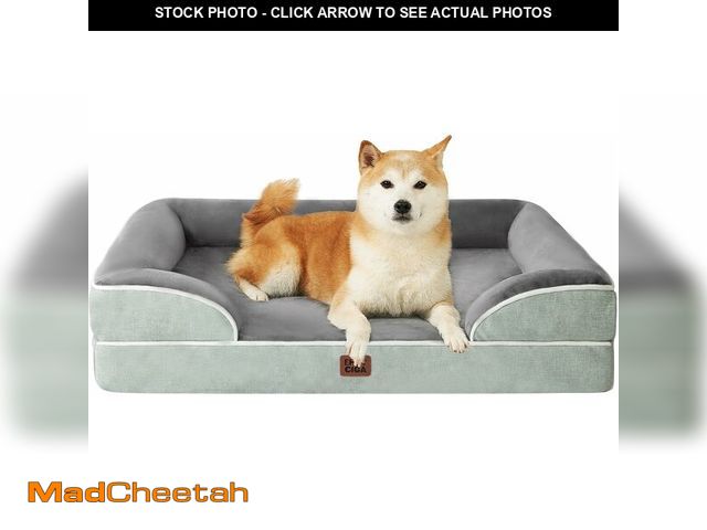 Lot 74-13583862 - EHEYCIGA Orthopedic Dog Beds for Large Dogs, Waterproof Memory Foam Large Pet Bed with Sides, Non-Sl...