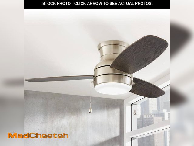 Lot 74-14113499 - Home Decorators Collection Ashby Park 44 in. White Color Changing Integrated LED Brushed Nickel Ceil...