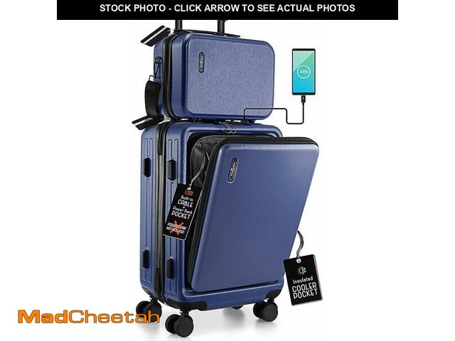Lot 74-13710688 - TRAVELARIM 20 Inch Carry On Luggage 22x14x9 Airline Approved, Carry On Suitcase with Wheels, Hard-sh...