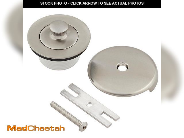 Lot 74-14351712 - Everbilt Lift and Turn Bath Tub Drain Remodel Kit in Brushed Nickel - UNUSED