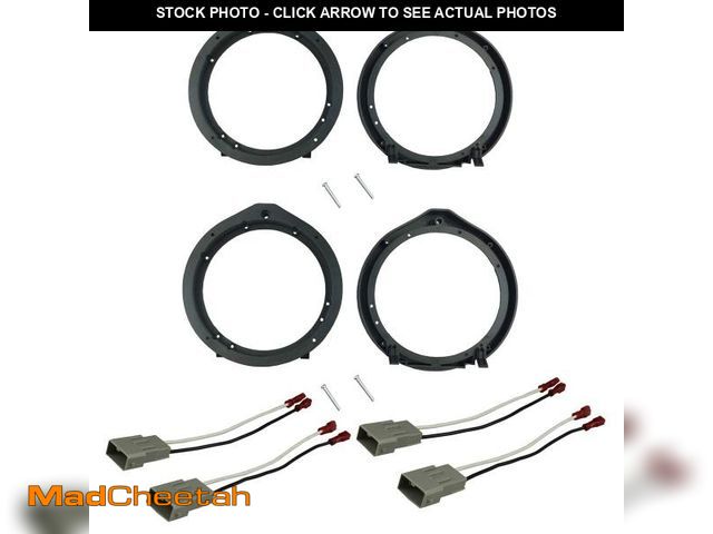 Lot 74-12435151 - DKMUS 6.5"/6.75" Speaker Mounting Adapter for Acura Honda with Wiring Harness - USED