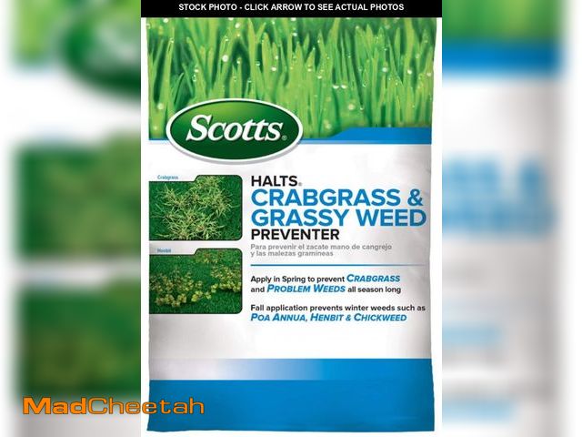 Lot 74-12120641 - Scotts Halts Crabgrass and Grassy Weed Preventer, Crabgrass Preventer, Pre Emergent Weed Control for...