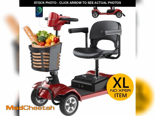 Lot 74-14614933 - Hoverfly T4 4-Wheel Mobility Scooter for Seniors/Adults, Max 12.4 Miles - UNUSED